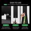 image:imageVIVOSUN Black and White Panda Film and One Pack 3 in x 7 ft Heavy Duty Zipper for Tarp Kit DoubleSide Indoor Outdoor Dust Barriers Peel amp Stick Zipper Black