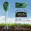 image:imageVIVOSUN Digital pH and TDS Meter Kits and Soil Tester 3in1 Plant Moisture Meter Light and PH Tester for Home Garden Lawn Farm Indoor and Outdoor Use Promote Plants Healthy Growth
