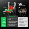 image:imageVIVOSUN Heated Camping Chair Fully Padded Heated Folding Chair with 3 Heat Levels Cup Holder amp Pockets WearResistant Oxford Fabric for Camping Outdoor Sports Picnics Battery Not Included