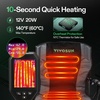 image:imageVIVOSUN Heated Camping Chair Fully Padded Heated Folding Chair with 3 Heat Levels Cup Holder amp Pockets WearResistant Oxford Fabric for Camping Outdoor Sports Picnics Battery Not Included