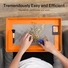 image:imageVIVOSUN Heavy Duty 2in1 Trimming Tray for Herbals Collecting and 62 RH TwoWay Humidity Control Packs Size 4 g 10 Packs for Storing 12 oz Moisture Balancer with RH Indicator Card for Food amp Her