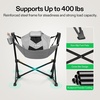 image:imageVIVOSUN Swing Chair Hammock Camping Chair with Headrest Cup Holder amp Carry Bag Supports 400 lbs Portable Rocking Chair for Travel Picnic Fishing Patio Beach Lawn