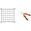 image:imageVIVOSUN 3 x 3Ft Elastic Trellis Netting and 65 Inch Gardening Scissors Hand Pruner Pruning Shear with Straight Stainless Steel Blades Orange 1Pack