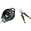 image:imageVIVOSUN 328 Feet 100m PECoated Twist Ties and Gardening Scissors 65 Inch Hand Pruner Pruning Shear with Straight Stainless Steel Blades Black and Green