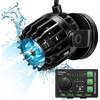image:imageVIVOSUN Aquarium Wave Maker 2113GPH Circulation Pump with Controller amp Magnetic Suction Base Adjustable Submersible Powerhead for 20120 Gal FreshwaterSaltwater Fish Tank 25W