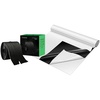 image:imageVIVOSUN Black and White Panda Film and One Pack 3 in x 7 ft Heavy Duty Zipper for Tarp Kit DoubleSide Indoor Outdoor Dust Barriers Peel amp Stick Zipper Black