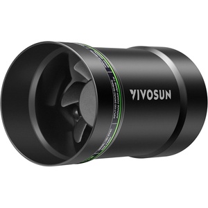 image:imageVIVOSUN 4 Inline Booster Duct Fan 130 CFM Quiet Exhaust Fan for HVAC Ventilation in Grow Tents Basements Bathrooms Kitchens and Attics