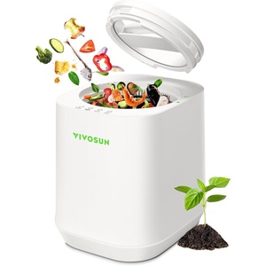 image:imageVIVOSUN 4L Electric Composter for Kitchen Indoor Smart Compost Machine for Countertop OdorlessAutoCleaning3 ModesIntelligent LED Display Mill Composter Kitchen Bin Food Recycler White