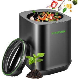 image:imageVIVOSUN 4L Electric Composter for Kitchen Indoor Smart Compost Machine for Countertop OdorlessAutoCleaning3 ModesIntelligent LED Display Mill Composter Kitchen Bin Food Recycler Black