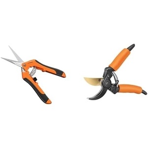 image:imageVIVOSUN 65 Inch Gardening Scissors Hand Pruner Pruning Shear and 85 Bypass Pruning Shears for Gardening HeavyDuty Garden Scissors Ultra Sharp Pruners with 34 in Cut Capacity SK5 Blades