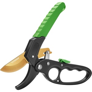 image:imageVIVOSUN 8 Ratchet Pruners Anvil Pruning Shears with Ratchet Mechanism SK5 Blades Ergonomic Handles amp Safety Lock HeavyDuty Gardening Scissors Hand Pruners Garden Clippers