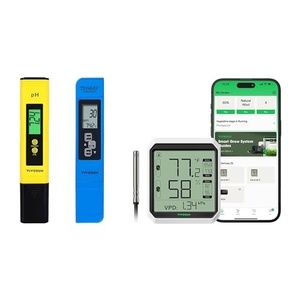 image:imageVIVOSUN Digital pH and TDS Meter Kits and AeroLab THB1S Wireless Bluetooth Hygrometer Thermometer Indoor Digital Temp Humidity Meter LCD Smart App Control amp Alert Data Storage Dual Channels with S