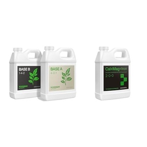 image:imageVIVOSUN Plant Food Nutrients Base A401 amp B142 Bundle and CalMagIron 200 Calcium Magnesium amp Iron Supplement Liquid Nutrient Fertilizer for All Plants Concentrated Plant Food for Soil