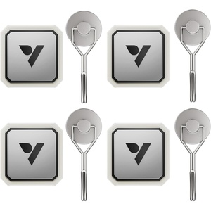 image:imageVIVOSUN QuickHolds Addon Base amp Magnetic Hook for VGrow Smart Grow Box 4 Sets