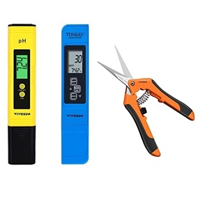 image:imageVIVOSUN pH and TDS Meter Combo and 65 Inch Gardening Hand Pruner Pruning Shear with Straight Stainless Steel for Hydroponics Pool and Aquarium Yellow Blue UL CertifiedBlades Orange