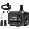 image:imageVIVOSUN 400GPH Submersible Pump1500LH 15W Ultra Quiet Water Pump with 52ft High Lift Fountain Pump with 5ft Power Cord 3 Nozzles for Fish Tank Pond Aquarium Statuary Hydroponics53130