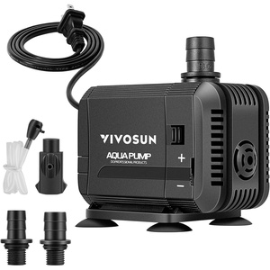 image:imageVIVOSUN 400GPH Submersible Pump1500LH 15W Ultra Quiet Water Pump with 52ft High Lift Fountain Pump with 5ft Power Cord 3 Nozzles for Fish Tank Pond Aquarium Statuary Hydroponics54400