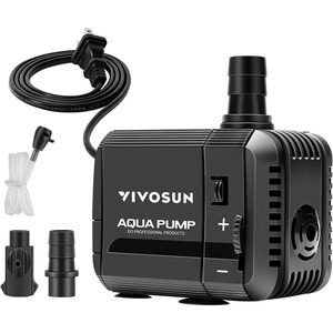 image:imageVIVOSUN 400GPH Submersible Pump1500LH 15W Ultra Quiet Water Pump with 52ft High Lift Fountain Pump with 5ft Power Cord 3 Nozzles for Fish Tank Pond Aquarium Statuary Hydroponics53210