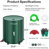 image:imageVIVOSUN Collapsible Rain Barrel 53 Gallon with 1000D Oxford Cloth Portable Rain Collection System Water Barrel Collector wFilter Spigot Green