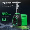 image:imageVIVOSUN 550GPH Submersible Pump2000LH 35W Ultra Quiet Water Pump with 82ft High Lift Fountain Pump with 65ft Power Cord 3 Nozzles for Pond Aquarium Statuary Hydroponics64550