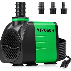 image:imageVIVOSUN 550GPH Submersible Pump2000LH 35W Ultra Quiet Water Pump with 82ft High Lift Fountain Pump with 65ft Power Cord 3 Nozzles for Pond Aquarium Statuary Hydroponics64550