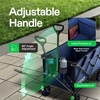 image:imageVIVOSUN Collapsible Folding Wagon 350 lb LoadBearing Outdoor Utility Cart with Silent Universal Wheels Cup Holders ampSide Pockets Adjustable Handle for Camping Garden Sports Picnic ShoppingBlue