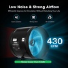 image:imageVIVOSUN Inline Booster Duct Fan 6 240 CFM HVAC Exhaust Ventilation Fan with Low Noise for Basements Bathrooms Kitchens Attics Grow Tents BlackAdjustable Speed