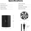image:imageVIVOSUN Inline Booster Duct Fan 6 240 CFM HVAC Exhaust Ventilation Fan with Low Noise for Basements Bathrooms Kitchens Attics Grow Tents BlackBasic