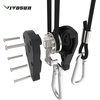 image:imageVIVOSUN  6 Pairs 18 inch Adjustable Heavy Duty Rope Hanger  Reinforced Metal Internal Gears Ratchets LooseProof Design 8ft Long amp 150lbs Weight Capacity Upgraded Version