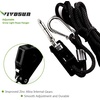 image:imageVIVOSUN  6 Pairs 18 inch Adjustable Heavy Duty Rope Hanger  Reinforced Metal Internal Gears Ratchets LooseProof Design 8ft Long amp 150lbs Weight Capacity Upgraded Version