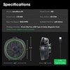 image:imageVIVOSUN AeroWave D4 4 Grow Tent Clip Fan with Detachable Hook 3Speed Strong amp Quiet Airflow Adjustable Airflow Angle for Hydroponics Circulation amp Cooling Black 1Pack41 Pack