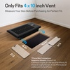 image:imageVIVOSUN Quiet Register Booster Fan 410 Smart Register Vent with Intelligent Thermostat Control Cooling Heating AC Vent Booster Fan BrownBlack