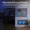 image:imageVIVOSUN Quiet Register Booster Fan 410 Smart Register Vent with Intelligent Thermostat Control Cooling Heating AC Vent Booster Fan BrownBlack