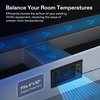 image:imageVIVOSUN Quiet Register Booster Fan 410 Smart Register Vent with Intelligent Thermostat Control Cooling Heating AC Vent Booster Fan BrownBlack