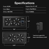 image:imageVIVOSUN Quiet Register Booster Fan 410 Smart Register Vent with Intelligent Thermostat Control Cooling Heating AC Vent Booster Fan BrownBlack