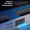 image:imageVIVOSUN Quiet Register Booster Fan 410 Smart Register Vent with Intelligent Thermostat Control Cooling Heating AC Vent Booster Fan BrownBrown