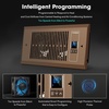 image:imageVIVOSUN Quiet Register Booster Fan 410 Smart Register Vent with Intelligent Thermostat Control Cooling Heating AC Vent Booster Fan BrownBrown