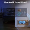 image:imageVIVOSUN Quiet Register Booster Fan 410 Smart Register Vent with Intelligent Thermostat Control Cooling Heating AC Vent Booster Fan BrownBrown