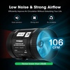 image:imageVIVOSUN Inline Booster Duct Fan 4 106 CFM with Speed Controller HVAC Exhaust Ventilation Fan with Low Noise for Basements Bathrooms Kitchens Attics Grow Tents