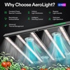image:imageVIVOSUN AeroLight 850W LED Grow Light Indoor Plant Light Bars with Fan  Grow Tent Cooling Ventilation App Control GrowHub Compatible 5x5ft Coverage4x4