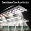 image:imageVIVOSUN AeroLight 320W LED Grow Light Indoor Plant Light Bars with Fan  Grow Tent Cooling Ventilation App Control GrowHub Compatible 4x2ft Coverage4x2