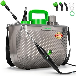 image:imageVIVOSUN Battery Powered Sprayer 2 Gallons for Lawn and Garden Watering  Electric Sprayer with Ergonomic Handle 3 Mist Nozzles Retractable Wand Waterproof and Long Battery Life Weed Pest Control