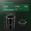 image:imageVIVOSUN FlexFeed DWC Hydroponic System Kit Deep Water Culture Grow Kit2 Buckets  Top Drip Kit