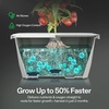 image:imageVIVOSUN FlexFeed DWC Hydroponic System Kit Deep Water Culture Grow Kit4 Buckets  Smart Controller