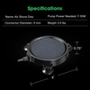 image:imageVIVOSUN 12PCS 1 Inch Air Stones for Aquarium Air Pump Fish Tank4 inchRound