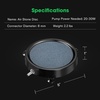 image:imageVIVOSUN 12PCS 1 Inch Air Stones for Aquarium Air Pump Fish Tank8 inchRound