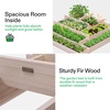 image:imageVIVOSUN Raised Garden Bed with Legs amp Wheels Outdoor Wood 46x24x32 Mobile42 x 42 x 14 Inches 5Tier