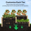image:imageVIVOSUN Raised Garden Bed with Legs amp Wheels Outdoor Wood 46x24x32 Mobile425 x 345 x 15 Inches 3Tier 3Grid