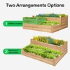 image:imageVIVOSUN Raised Garden Bed with Legs amp Wheels Outdoor Wood 46x24x32 Mobile425 x 345 x 15 Inches 3Tier 3Grid