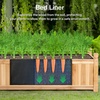 image:imageVIVOSUN Raised Garden Bed with Legs amp Wheels Outdoor Wood 46x24x32 Mobile435 x 16 x 14 Inches Pack of 2